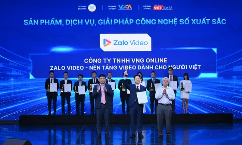 Zalo Video đạt giải thưởng “Sản phẩm, dịch vụ, giải pháp công nghệ số xuất sắc”