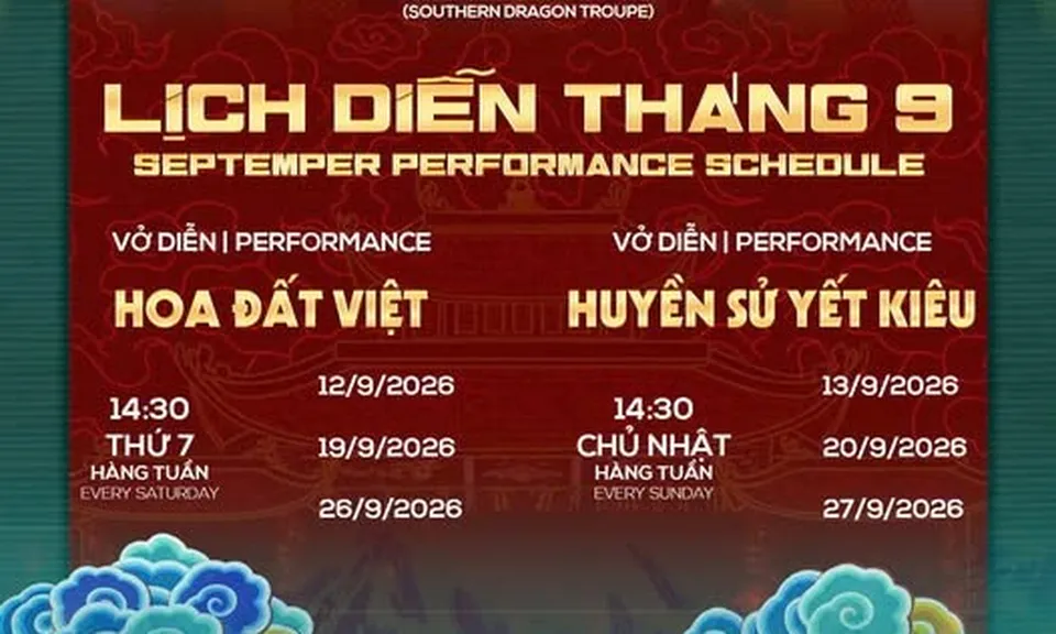 Sân khấu Rồng Phương Nam duy trì lịch diễn rối nước cố định thứ Bảy, Chủ nhật